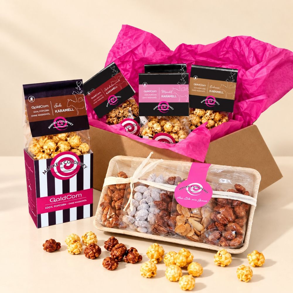 GoldCorn Kollektion - 4 Tüten in der Versandbox