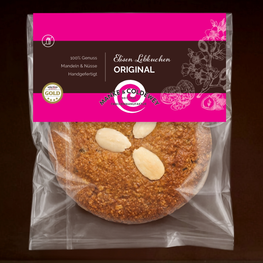 Elisenlebkuchen natur in der Folie