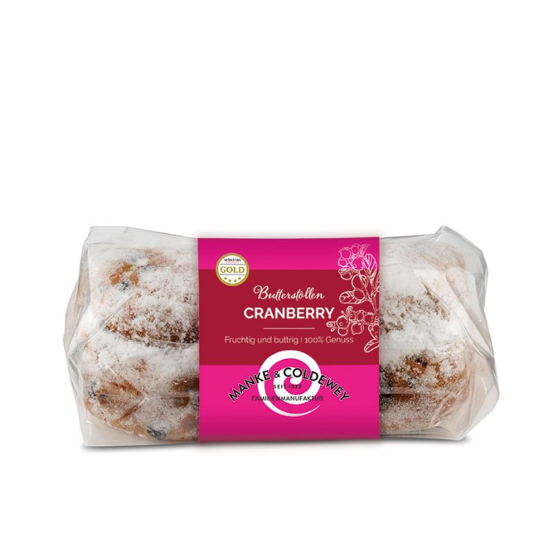 Cranberry-Mini-Butterstollen, 250g